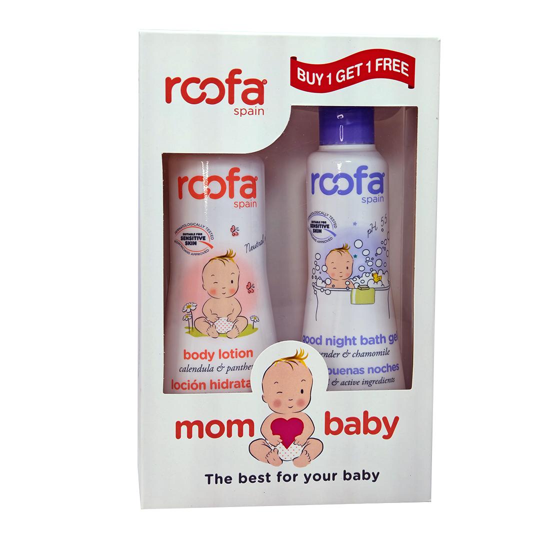 Roofa Spain Moisturizing Body Lotion 300Ml & Roofa Good Night Bath Gel ...
