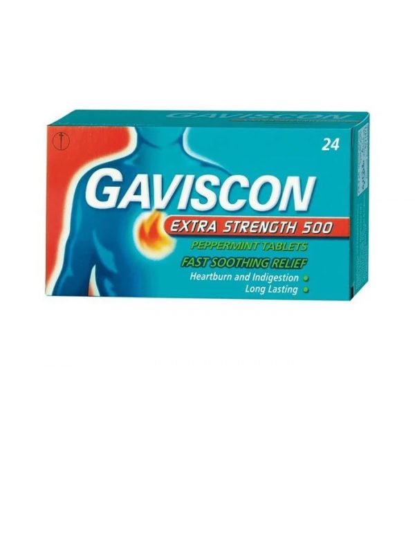 Gaviscon Tab Ex 500 24S Pepperment