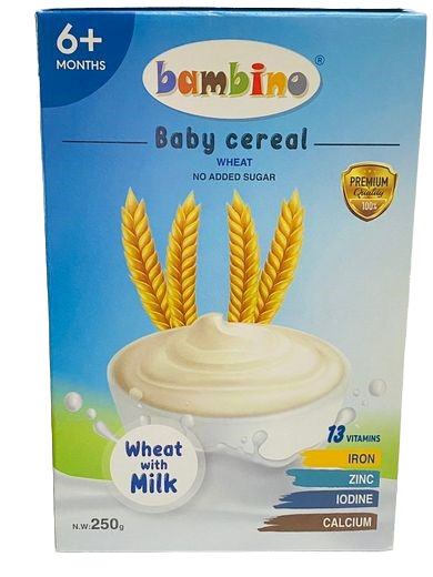 Bambino Baby Cereal Wheat With Milk 250G SahaJamal Pharmacy