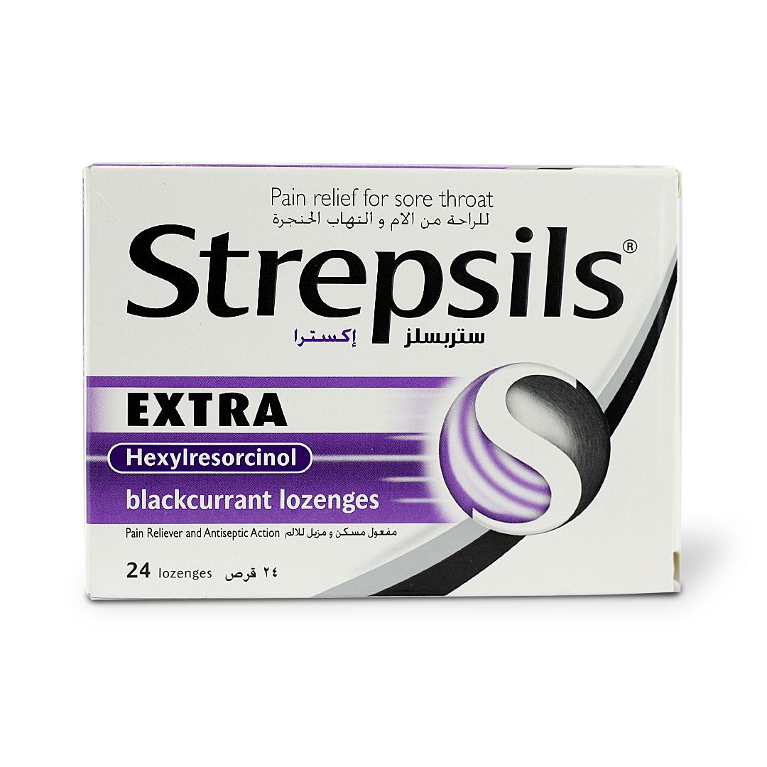 Strepsils Extra Blackcurrant Lozenges 36'S