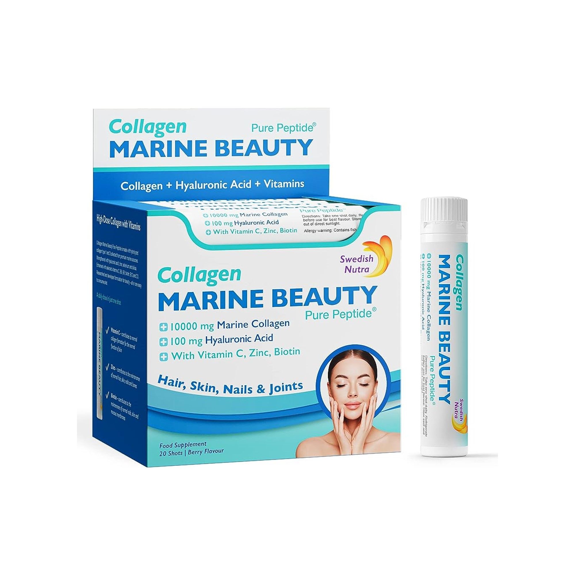 Swedish Nutra Marine Collagen – Beauty Shots 20 Units