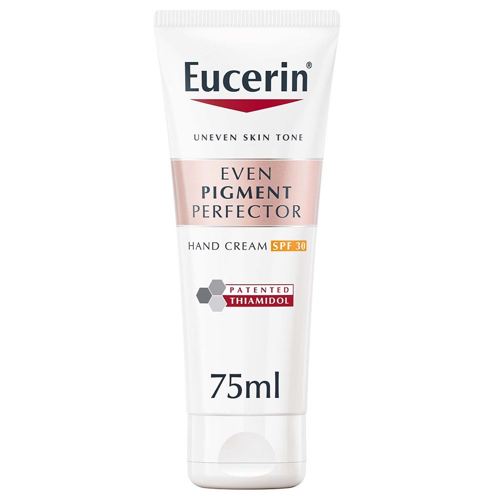 Developed specifically for hands prone to pigmentation concerns, Eucerin Even Pigment Perfector Hand Cream SPF 30