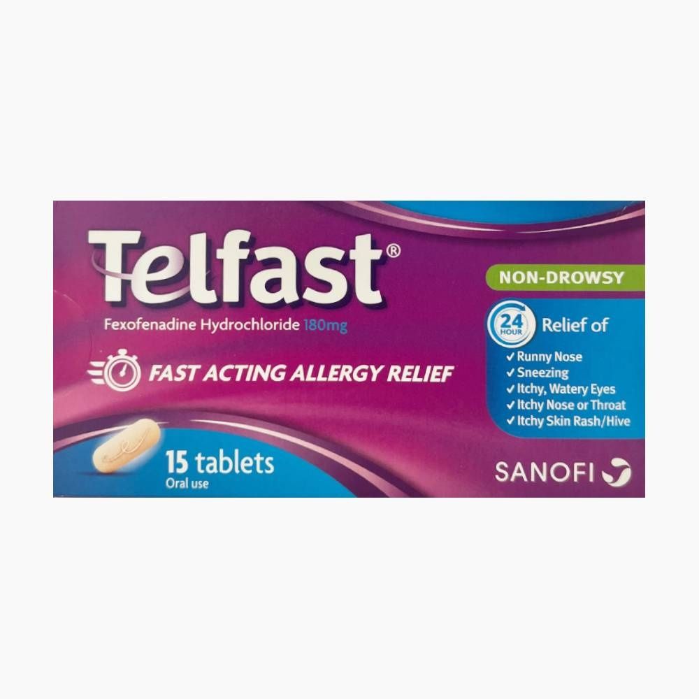 Telfast 180mg Tab 15s