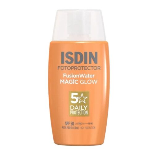 ISDIN Fotoprotector Fusion Water Magic Glow SPF 50: Lightweight, glow-enhancing sunscreen