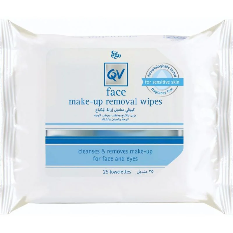 Ego Qv Face Make-Up Removal Wipes 25Nos